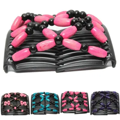Trend African Hairclip Haarklammer Haarspange Butterfly Haarkamm Holzdesign