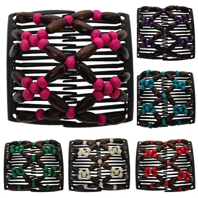 Trend African Hairclip Haarklammer Haarspange Butterfly Hair Clip Holzdesign