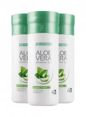 3x LR Aloe Vera Drinking Gel Intense Sivera 1000 ml – 3 Liter
