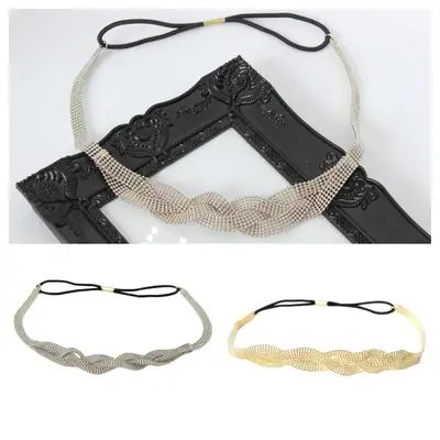 Metall Stirnband Geflochten Haarband Kopfband Zopfgummi Haarschmuck Kopfschmuck