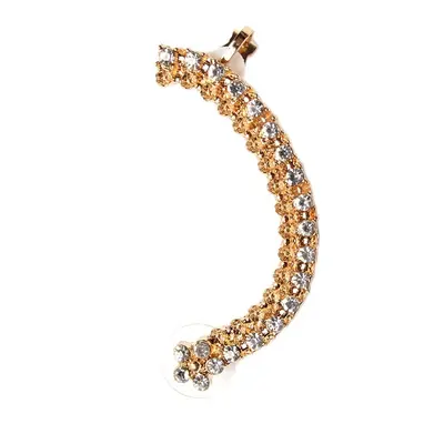 Ear Cuff Ohrring Strass Blume Ohrklemme Ohrstecker Earring Ohrclip