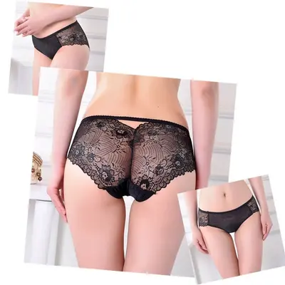 Erotik Unterwäsche Reizwäsche Blumen Strings Spitze Dessous Slip Panty Unterhose
