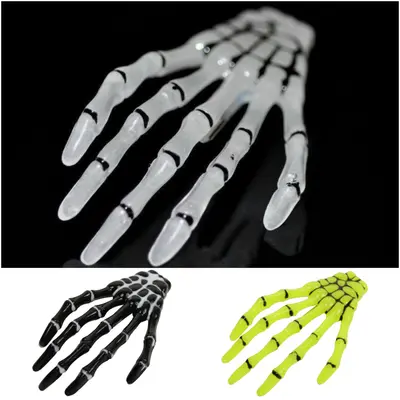 Punk Skeletthand Haarclip Haarklammer Halloween Skelett Knochen Hand