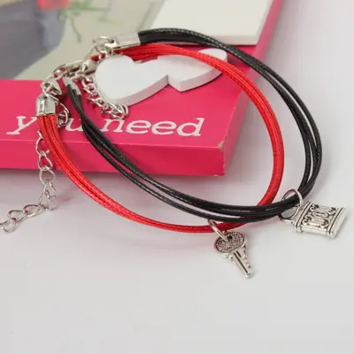 2 x Armband BFF forever friends Freundschaft Liebe Schlüssel und Schloss