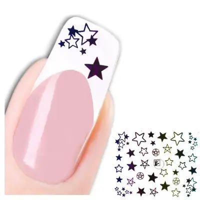 3D Nagel Sticker Nail Art Aufkleber Stern Design