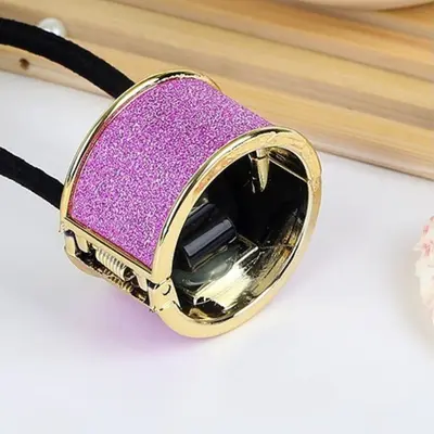 Haargummi Ring Zopf Hair Cuff Glitzer Metall Cleopatra Pferdeschwanz Haarschmuck