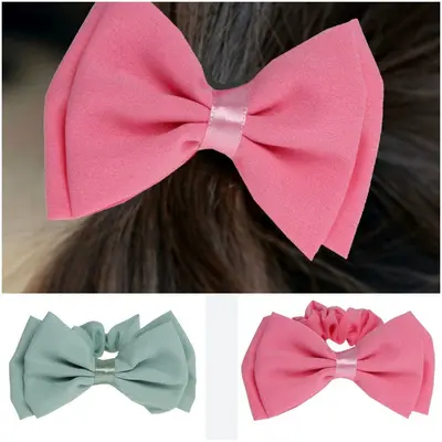Schleife Haargummi Zopfgummi Haarband Pferdesschwanz Zopf-Halter Bow