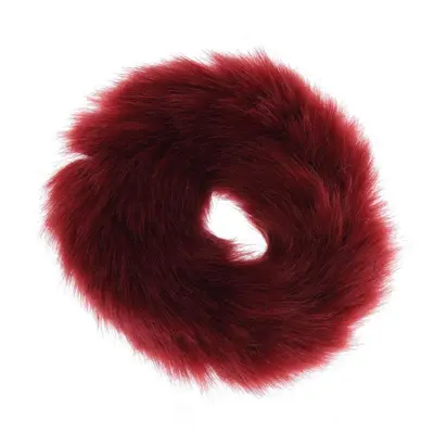 Haargummi mit Kunstfell Elastisch Haarband Zopfband Zopfgummi