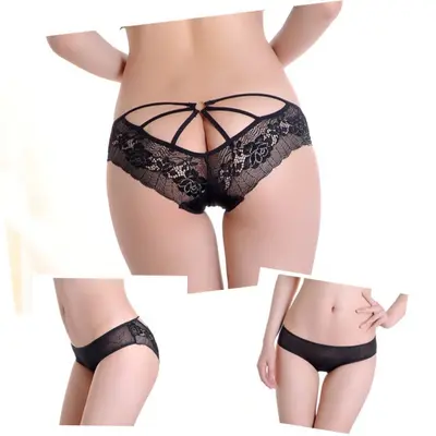 Erotik Unterwäsche Reizwäsche Blumen Strings Spitze Dessous Slip Panty Unterhose