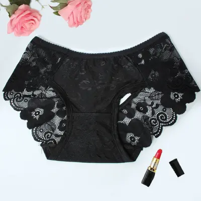 Erotik Unterwäsche Reizwäsche Blumen Strings Spitze Dessous Slip Panty