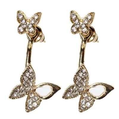 Ohrringe Schmetterling Strass Ohrstecker earrings