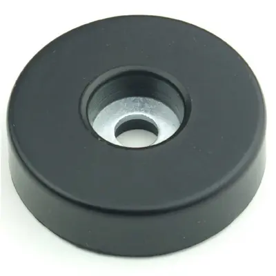 Gummifüße Ø 38 x 10 mm Stahleinlage Adam Hall 4906 Gerätefuß Möbelfüße Gummi Fuß