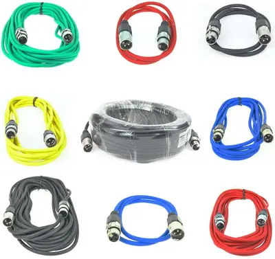 1 m bis 25 m PACCS XLR Mikrofonkabel Symmetrisch Audio Kabel DMX OFC-Kupfer