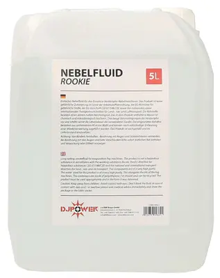 (3,20€/l) ROOKIE 5L PROFI Nebel Fluid Flüssigkeit Smoke Fluid von DJPower