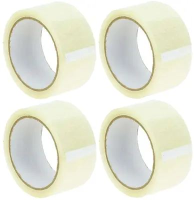0,03€/m 4 Rollen Paketband Paketklebeband Klebeband 66 m x 48 mm Transparent