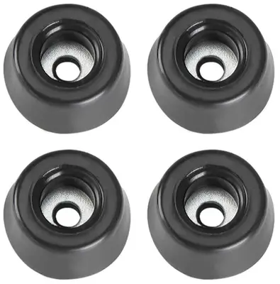 4 Gummifüße Ø 20 x 9 stahlverstärkt Gummifuß Gerätefüße Möbelfüße Adam Hall 4903