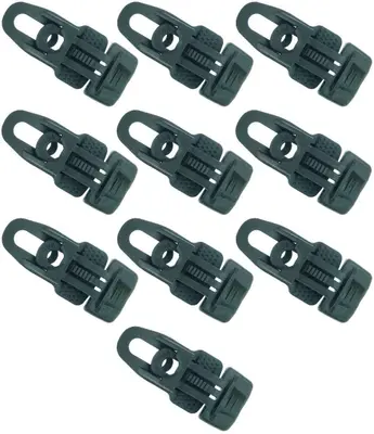 10 x HOLDON MIDI CLIP Molton Planen Spanner SCHWARZ Spann Klammer Klemme Halter