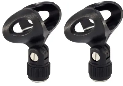 2 x Mikrofon-Halter MH-1 Mikrofon-Klammer Mikrofon-Klemme für Standardmikrofone