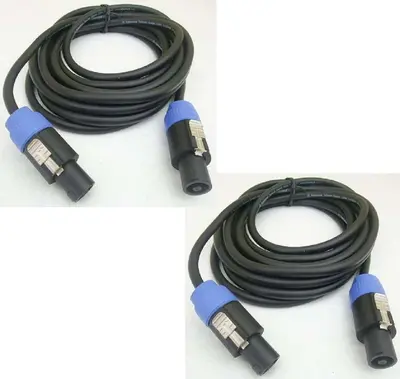 2x 5m Speakerkabel 2x2,5 mm² Speakon kompatibel Boxenkabel Lautsprecherkabel NEU