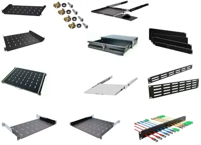 Netzwerk Server Schrank Blende Lüftung Ablage Schublade Fach Boden Front Platte