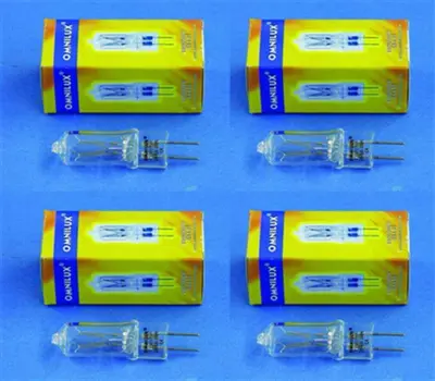 4 Stück 230V 300W Gx-6,35 Omnilux Stiftsockel Studio Lampe G-6,35 G - x 6,35
