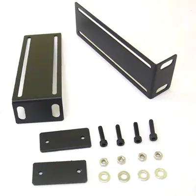 2x Winkel 1 HE Rackwinkel für Verstärker hinten Verstärkerwinkel Rack Kit Stütze