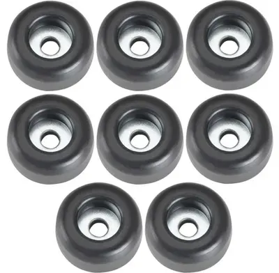 8 Gummifüße Ø 25x11 Lautsprecherfüße Gummifuß Boxenfüße Gehäusefuß Boxenfuß Füße