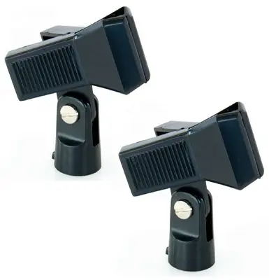 2 x ADM gefederte Mikrofonklemme Mikrofonklammer 5/8" bis 35 mm Mikrofon Halter