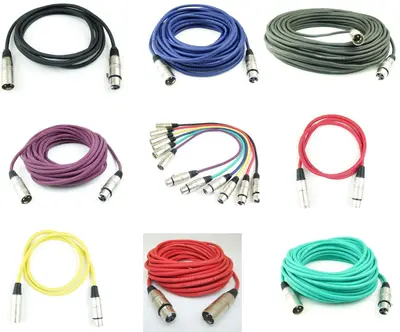 1 m bis 30 m ADAM HALL XLR Mikrofonkabel Symmetrisch Audio Kabel DMX OFC-Kupfer