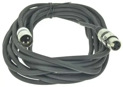 10 m XLR Audio Kabel Mikrofonkabel DMX OFC-Kupfer Ganzmetall Stecker Schwarz