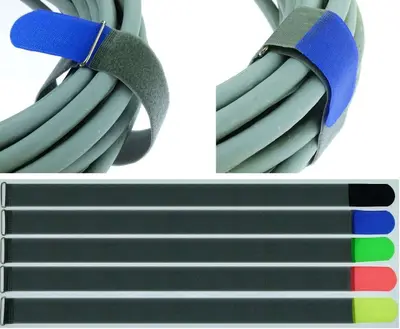 PROFI Klettband mit Metallöse Kabel-Klettband FK Kabelbinder Klettkabelbinder
