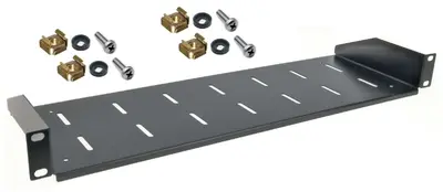 1 HE Rackablage 19" / 15 cm tief Fachboden Trägereinschub Rackwanne Rack Ablage