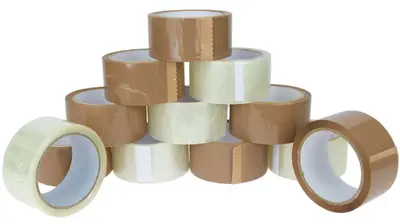 1-180 Paketband Packband Klebeband 66 m x 48 mm Braun Transparent Paketklebeband