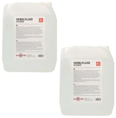 (2,70€/l) ROOKIE 10 Liter PROFI Nebel Fluid Flüssigkeit Smoke Fluid von DJPower