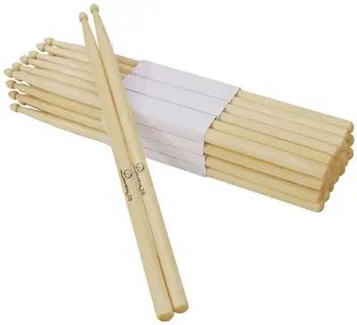 4 Paar DIMAVERY DDS-2B Drumsticks, Ahorn Maple Drum-Stick Schlagzeug Trommel