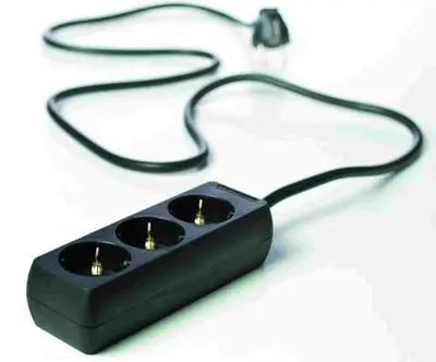 Mehrfachsteckdose Tischsteckdose 3 fach Schuko Stromverteiler Steckdosenleiste