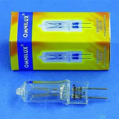 OMNILUX 230V 300W Gx-6,35 Stiftsockel Lampe Studiolampe 75h G-6,35 Gx6,35 NEU