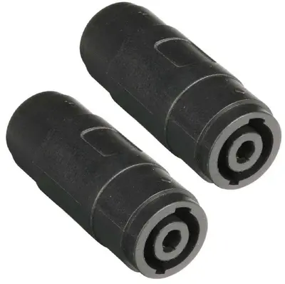 2x Speakon kompatibler Verbindungsadapter 4-pol, Speaker Kabel Verbinder Adapter