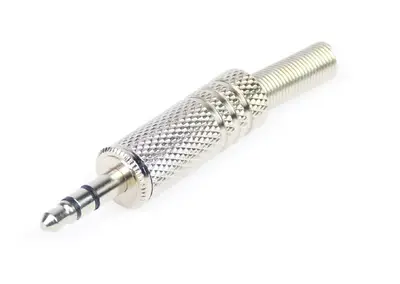 Adam Hall Klinkenstecker 7625 - 3,5 mm Stereo Klinke Klinken Stecker Metall