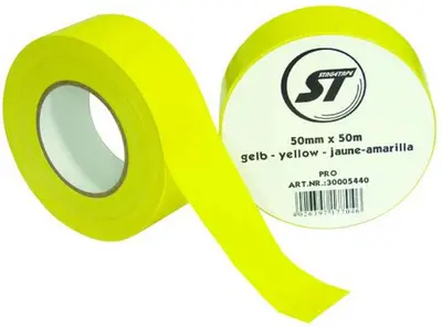 0,24€/m Gewebeband PRO GELB Stagetape 50m x 50mm Panzerband Steinband Gaffa-Tape