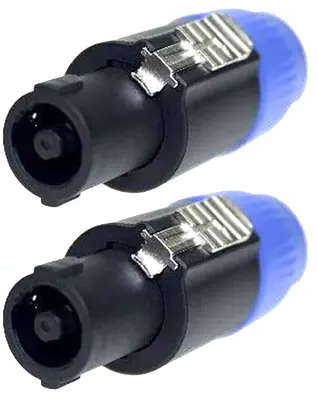 2 x SPKN Speaker Stecker 4-polig Kabelstecker für Lautsprecher PA Speakon female