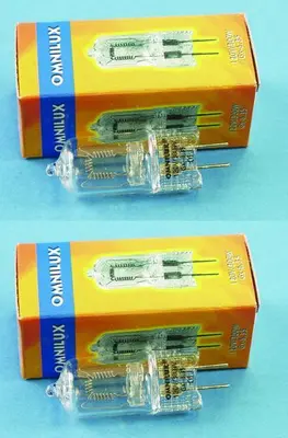 2er Set 120V 300W Gx-6,35 Stiftsockel-Lampe Studiolampe G-6,35 75h NEU