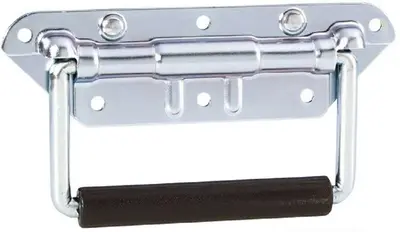 Gefederter Klappgriff 155 x 83 mm silber Kistengriff Boxengriff Tragegriff Griff