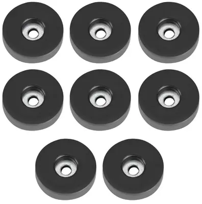 8 Gummifüße 38x10 stahlverstärkt Adam Hall 4906 Gummifuß Gerätefüße Gehäusefüße