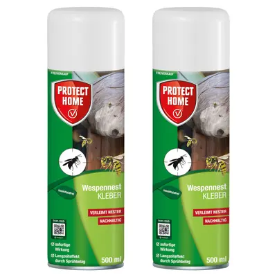 Protect Home Wespennest Kleber 2x 500 ml verschließt Wespen-Nest Eingänge Wespe