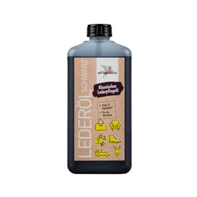B & E Lederöl schwarz 500 ml - Leder Pflegemittel Lederbekleidung Öl Lederpflege