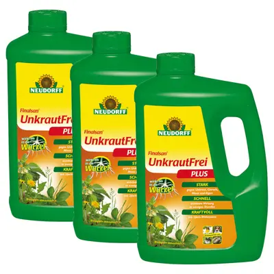 NEUDORFF Finalsan UnkrautFrei Plus 3x 2 L Unkrautvernichter Konzentrat Giersch