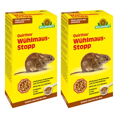 Neudorff Quiritox Wühlmaus-Stopp 2x 200 g Fernhaltemittel vertreiben Schermaus