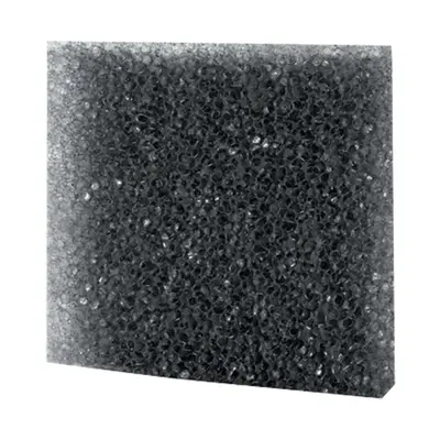 Hobby Filterschaum grob, 50x50x2 cm, schwarz Filtermatte Filtervlies Filterung