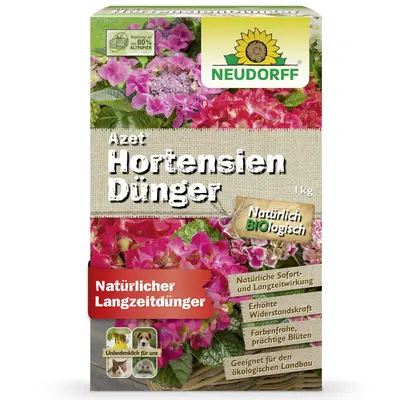 NEUDORFF Azet HortensienDünger 1 kg Hortensien Dünger Kameliendünger Kamelien